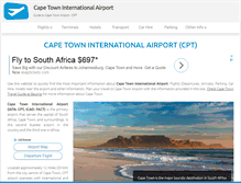 Tablet Screenshot of capetown-airport.com